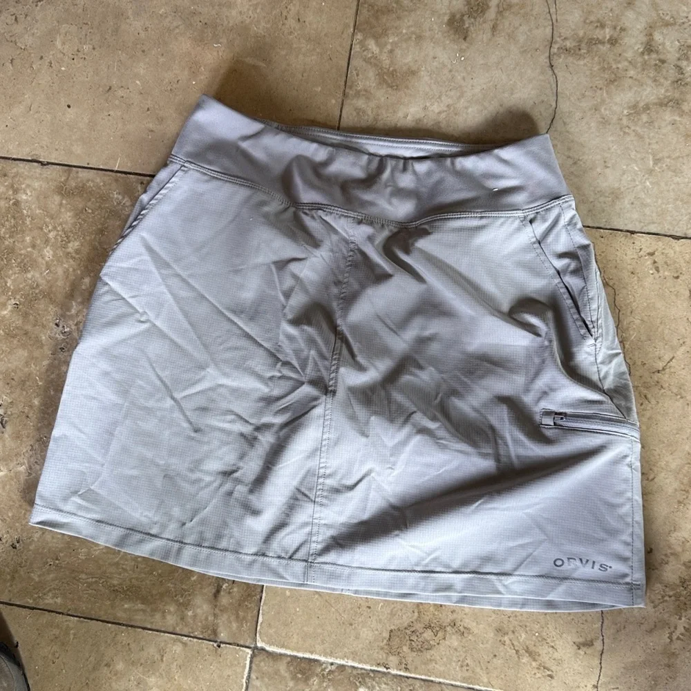 ORVIS ladies gray SKORT NWOT small gray perfect condition - Picture 6 of 6